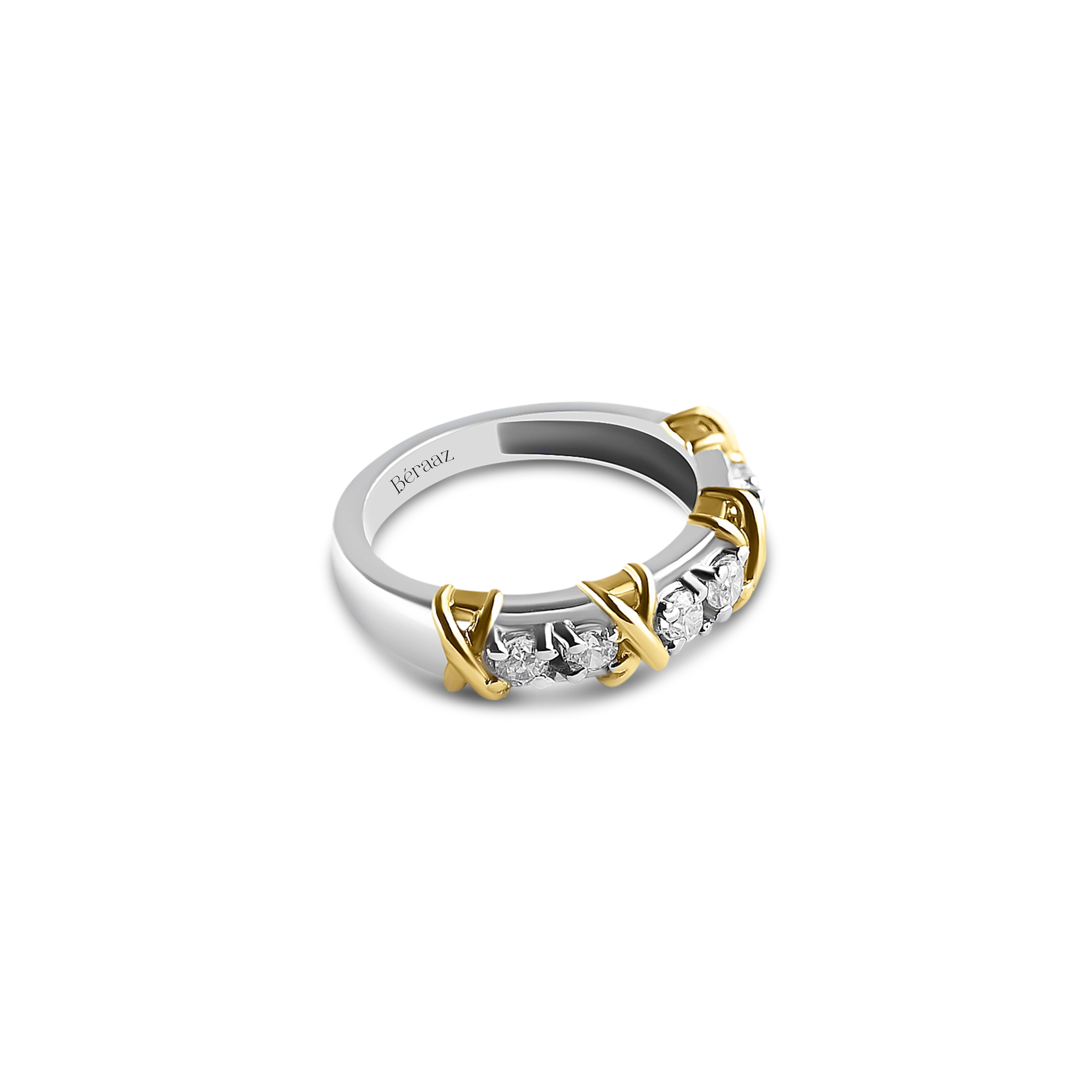 Golden Harmony Silver Ring - Image 3