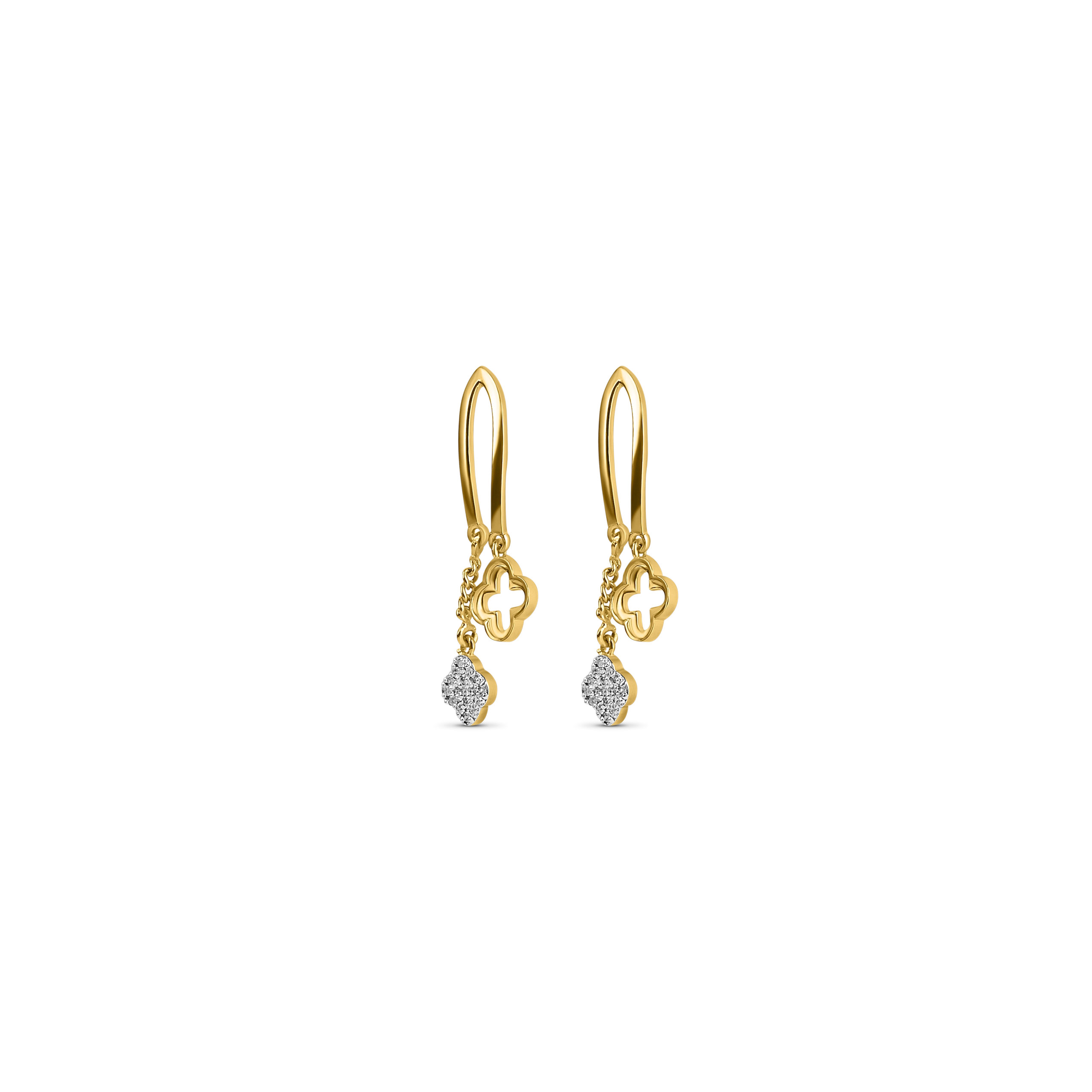 Four Leaf Clover Earrings - Image 2